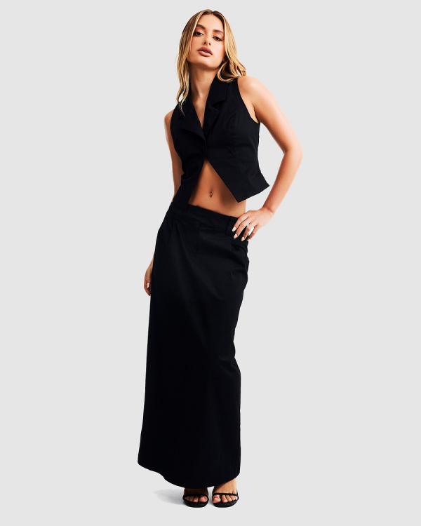 Nakedvice - The Wren Maxi Skirt - Pencil skirts (Black) The Wren Maxi Skirt