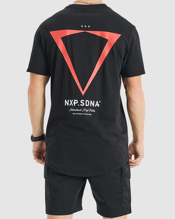 Nena & Pasadena - International Cape Back Tee - Short Sleeve T-Shirts (Jet Black) International Cape Back Tee