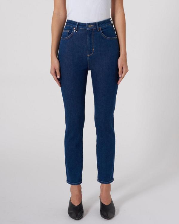 Neuw - Lola Mom Jeans - Crop (Royal Indigo) Lola Mom Jeans