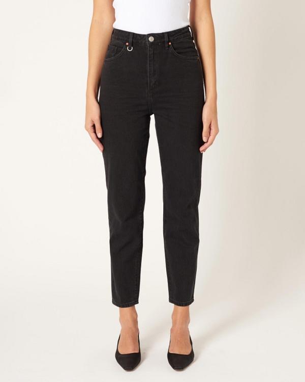 Neuw - Lola Mom Jeans - High-Waisted (Black Earth) Lola Mom Jeans