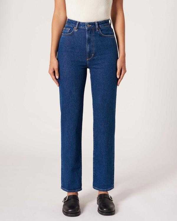 Neuw - Nico Straight Jeans - High-Waisted (Royal Indigo) Nico Straight Jeans