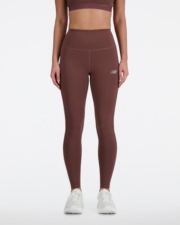 New Balance - 27 Sleek High Rise Leggings - Pants (Licorice) 27 Sleek High Rise Leggings