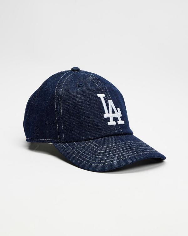 New Era - Casual Classic Denim Contrast Los Angeles Dodgers Cap - Headwear (Washed Denim White) Casual Classic Denim Contrast Los Angeles Dodgers Cap