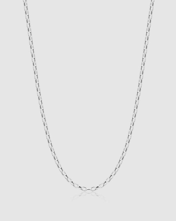 Nialaya Jewellery - Sterling Silver Thin Cable Chain - Jewellery (Silver) Sterling Silver Thin Cable Chain