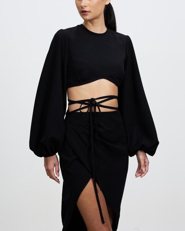 Nicola Finetti - Rebekah Top - Cropped tops (Black) Rebekah Top