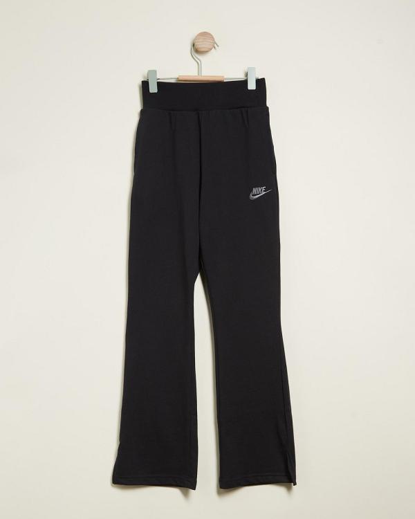 Nike - Flared Trousers   Kids Teens - Pants (Black & Flat Pewter) Flared Trousers - Kids-Teens