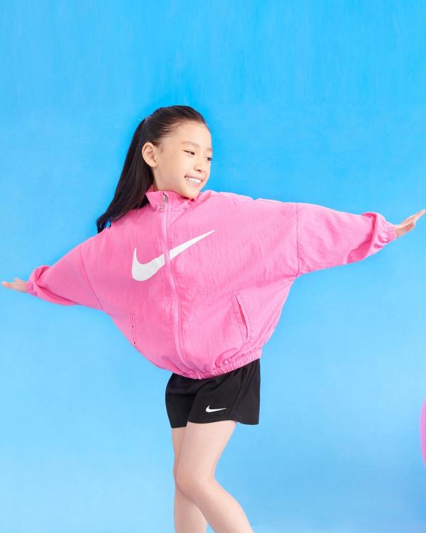 Nike - G Swoosh Windbreaker Jacket   Kids - Coats & Jackets (Playful Pink) G Swoosh Windbreaker Jacket - Kids