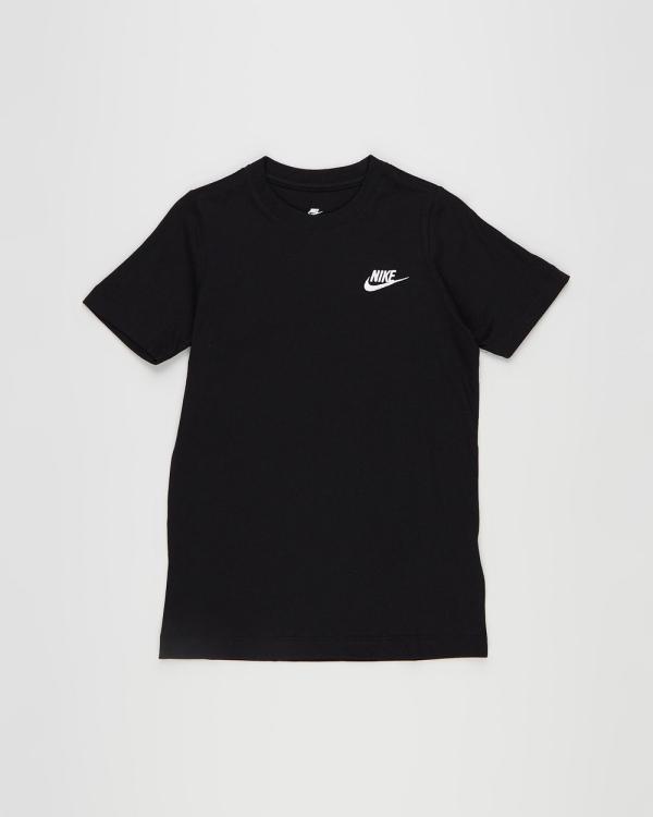 Nike - Sportswear Older Kids' T Shirt   Teens - T-Shirts & Singlets (Black & White) Sportswear Older Kids' T-Shirt - Teens