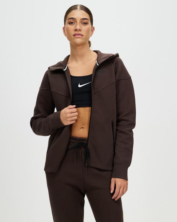 Nike - Sportswear Tech Fleece Windrunner Full Zip Hoodie - Hoodies (Baroque Brown & Black) Sportswear Tech Fleece Windrunner Full-Zip Hoodie
