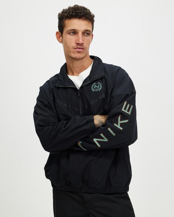 Nike - Windrunner Canvas Jacket - Coats & Jackets (Black, Bicoastal & Cacao Wow) Windrunner Canvas Jacket