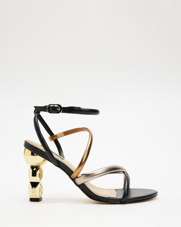 Nina Armando - Amari - Sandals (Black/Pewter/Bronze) Amari