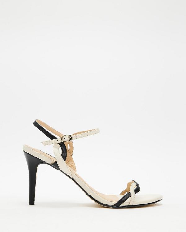 Nina Armando - Fendi II Heels - Sandals (Off White/Black) Fendi II Heels