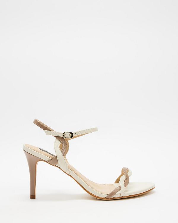 Nina Armando - Fendi II Heels - Sandals (Off White/Taupe) Fendi II Heels