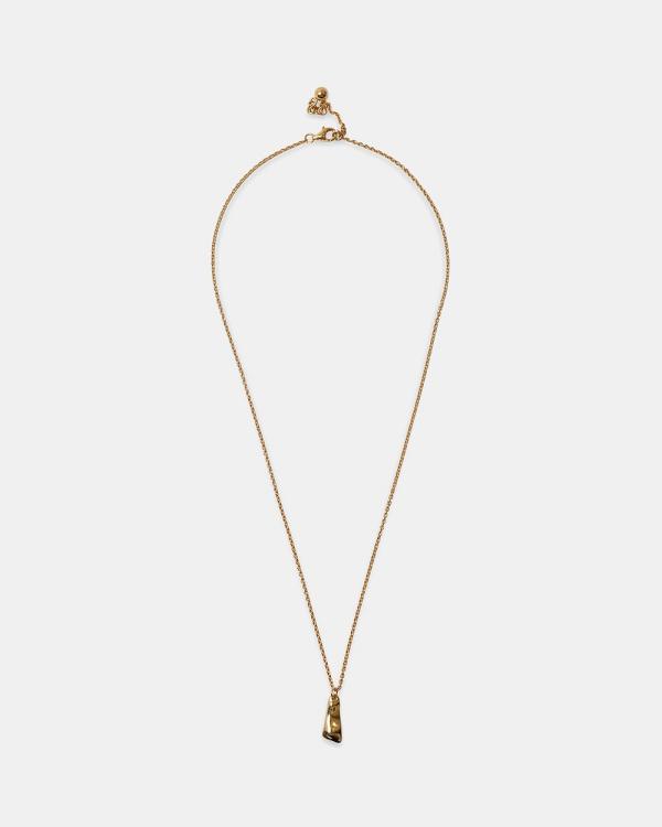 Nina Gordon  - Solo Tag Pendant Necklace - Jewellery (14K Vermeil) Solo Tag Pendant Necklace