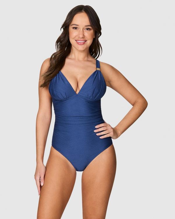 Nip Tuck Swim - Gamma Texture Dulcie One Piece Swimsuit - One-Piece / Swimsuit (blue) Gamma Texture Dulcie One Piece Swimsuit