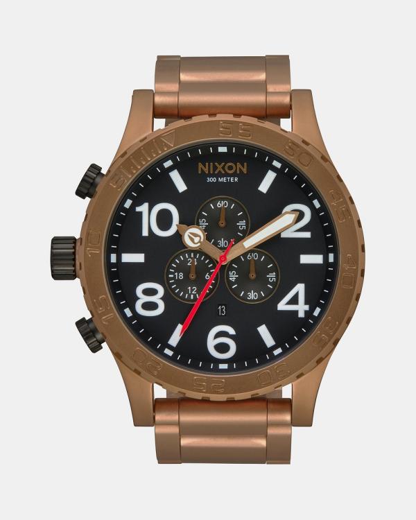 Nixon - 51 30 Chrono Watch - Watches (Bronze & Black) 51-30 Chrono Watch