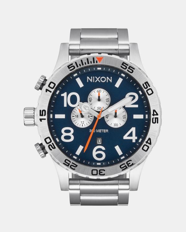 Nixon - 51 30 Chrono Watch - Watches (Silver & Midnight) 51-30 Chrono Watch