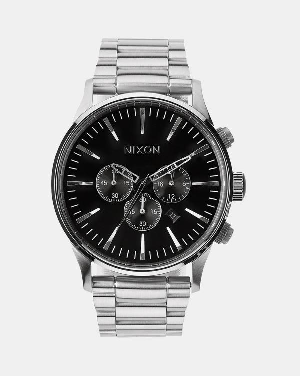 Nixon - Sentry Chrono Watch - Watches (Black) Sentry Chrono Watch