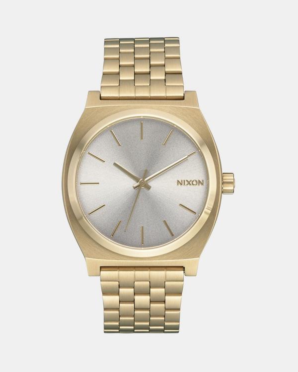 Nixon - Time Teller Watch - Watches (Light Gold & Vintage White) Time Teller Watch