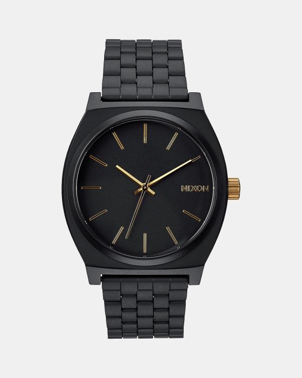 Nixon - Time Teller Watch - Watches (Matte Black & Gold) Time Teller Watch
