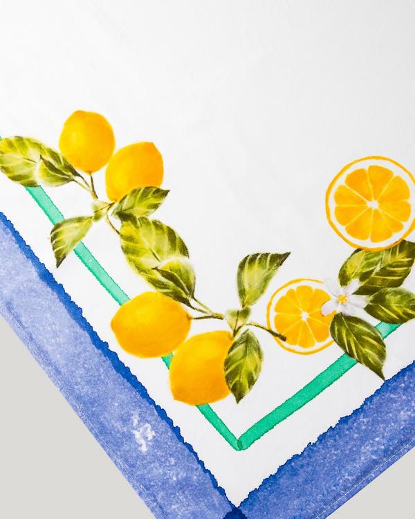 No.22 - Capri Via Limone Tablecloth - Home (Blue) Capri Via Limone Tablecloth