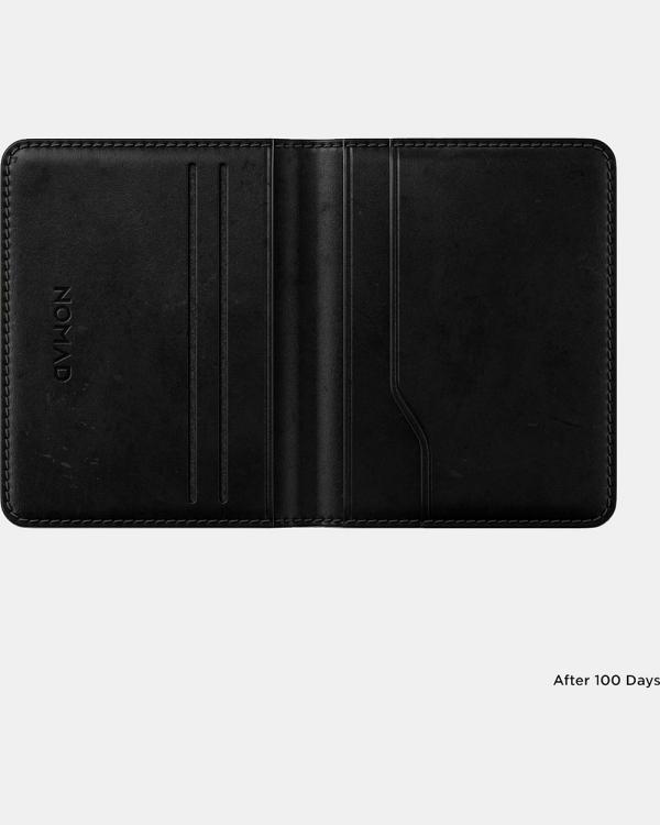 Nomad - Card Wallet Plus Haroween Leather - Wallets (Black) Card Wallet Plus Haroween Leather