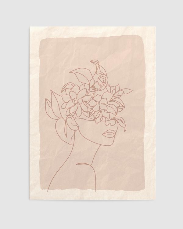 Olive et Oriel - She Blooms I Art Print - Home (She Blooms I Art Print) She Blooms I Art Print