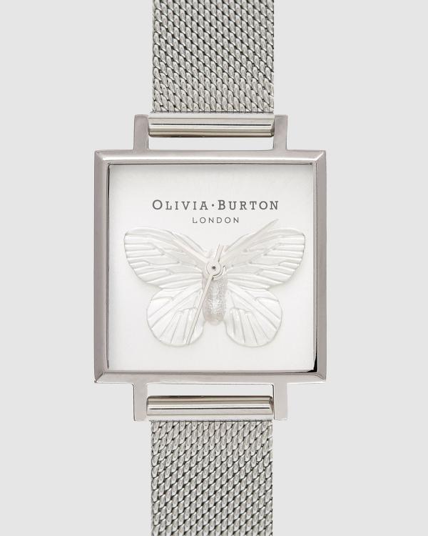 Olivia Burton - 3D Butterfly - Watches (Silver) 3D Butterfly