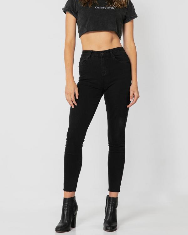 ONEBYONE - Alexis Jeans - Crop (Black) Alexis Jeans