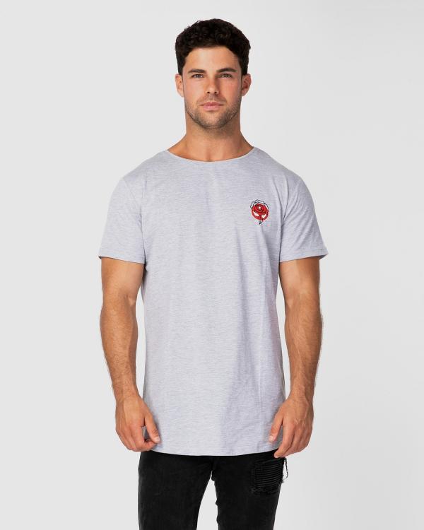 ONEBYONE - Rose Tee - T-Shirts & Singlets (Marble Grey) Rose Tee