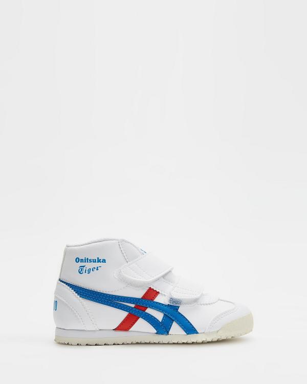Onitsuka Tiger - Mexico Mid Runner PS   Kid's - Sneakers (White / Directoire Blue) Mexico Mid-Runner PS - Kid's