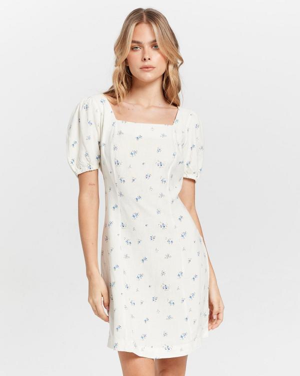 ONLY - Vigga Short Linen Dress - Dresses (White) Vigga Short Linen Dress