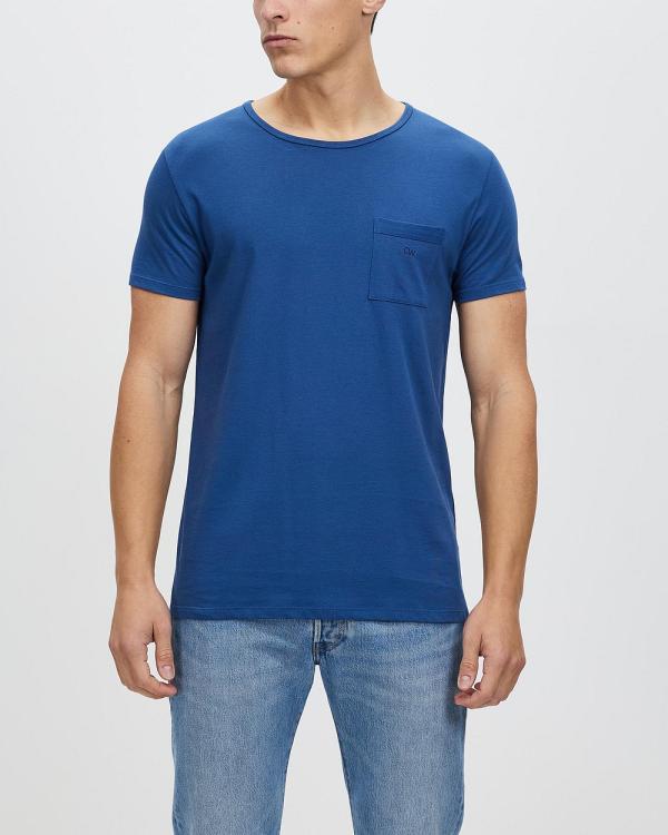 ORIGINAL WEEKEND - Essential Pocket T Shirt - T-Shirts & Singlets (Aegean Blue) Essential Pocket T-Shirt