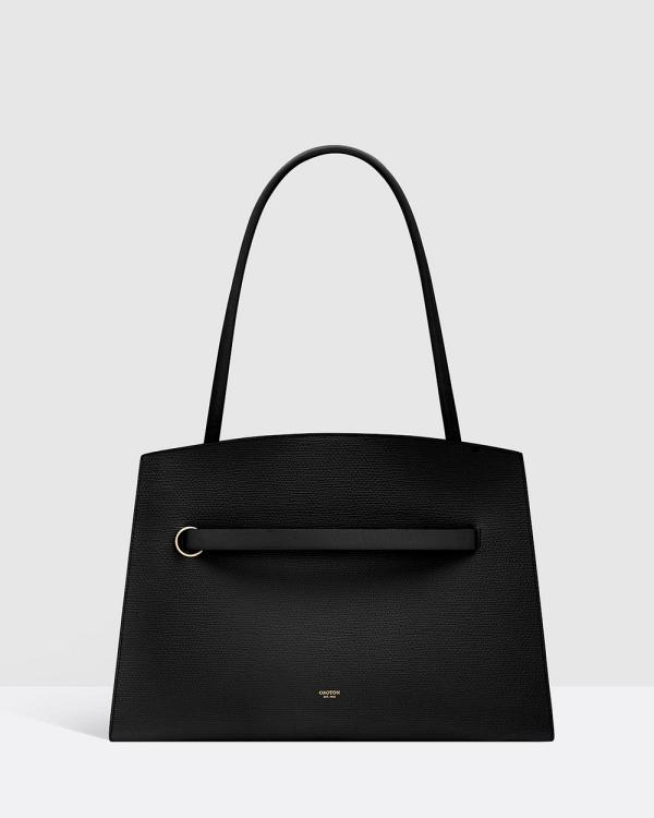 Oroton - Audrey Three Pocket Day Bag - Handbags (Black) Audrey Three Pocket Day Bag