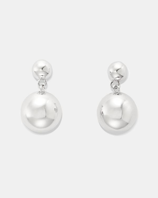 Oroton - Bonnie Bead Drop Earrings - Jewellery (Silver) Bonnie Bead Drop Earrings