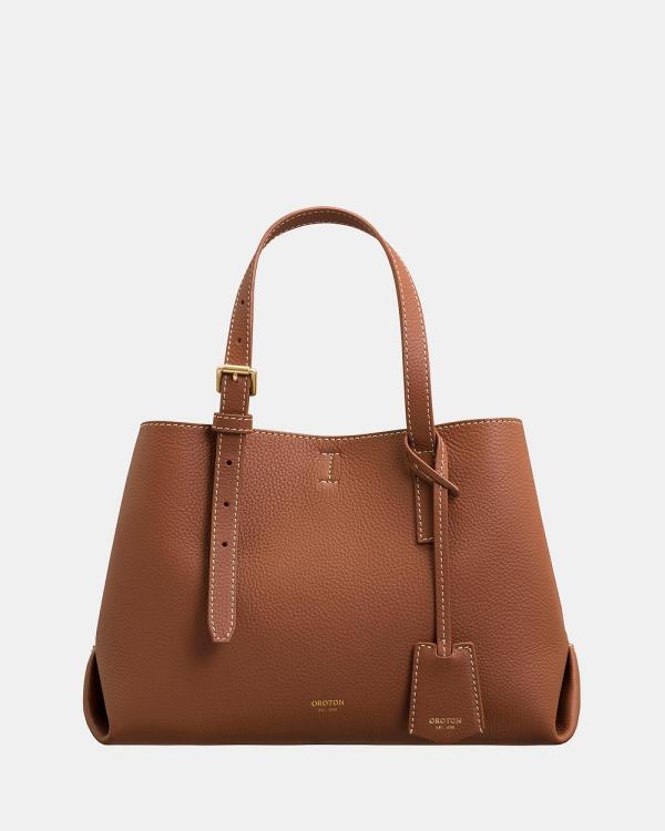 Oroton - Margot Mini Day Bag - Handbags (Whiskey) Margot Mini Day Bag