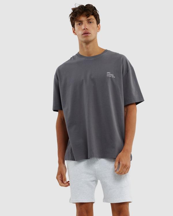 ORTC - Box Fit Logo T Shirt Charcoal - T-Shirts & Singlets (Charcoal) Box Fit Logo T Shirt Charcoal