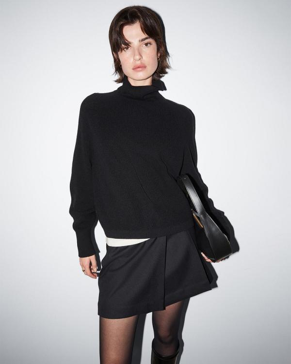 & Other Stories - Cashmere Turtleneck Sweater - Jumpers & Cardigans (Black Dark) Cashmere Turtleneck Sweater