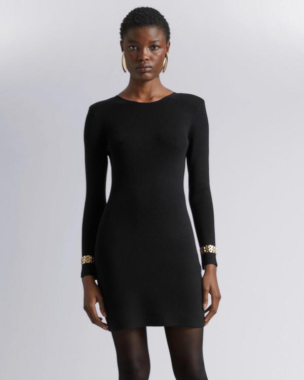 & Other Stories - Chain Cuff Mini Dress - Dresses (Black) Chain-Cuff Mini Dress