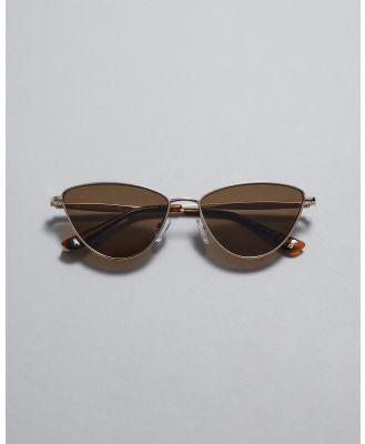 & Other Stories - Wire frame Cat Eye Sunglasses - Sunglasses (Metal Bright) Wire-frame Cat Eye Sunglasses