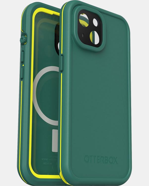 Otterbox - iPhone 15 Fre Magsafe Phone Case - Tech Accessories (Green) iPhone 15 Fre Magsafe Phone Case