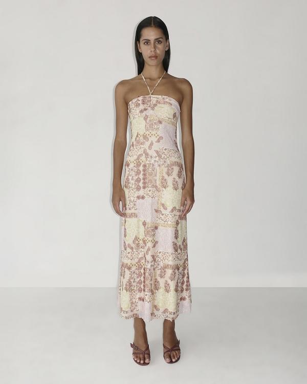 Ownley - Monica Mesh Midi Dress - Printed Dresses (Floral) Monica Mesh Midi Dress