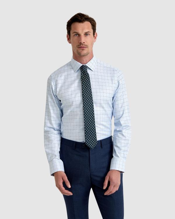 Oxford - Beckton Luxury Check Shirt - Shirts & Polos (Blue Stripe) Beckton Luxury Check Shirt