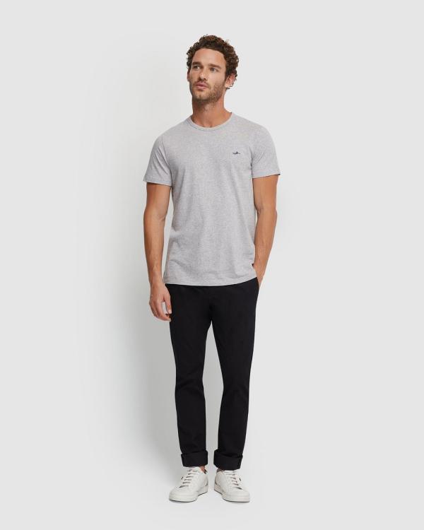 Oxford - Ben Cotton Crew Neck T Shirt - Short Sleeve T-Shirts (Grey Light) Ben Cotton Crew Neck T-Shirt