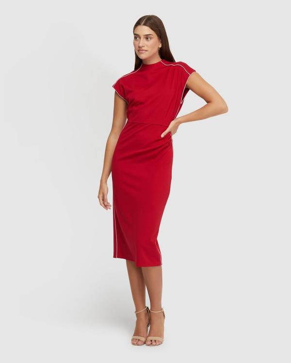 Oxford - Elena Ponti Dress - Dresses (Red Medium) Elena Ponti Dress