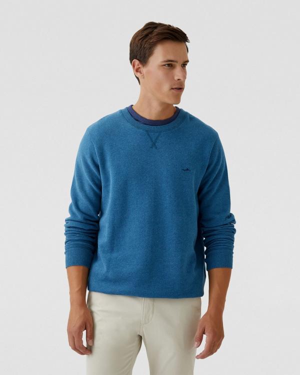 Oxford - Leo Organic Cotton Sweatshirt - Tops (Blue Medium) Leo Organic Cotton Sweatshirt