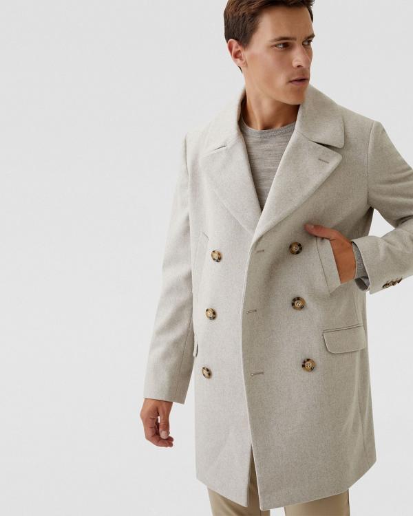 Oxford - Mason Wool Rich Overcoat - Coats & Jackets (Brown Light) Mason Wool Rich Overcoat