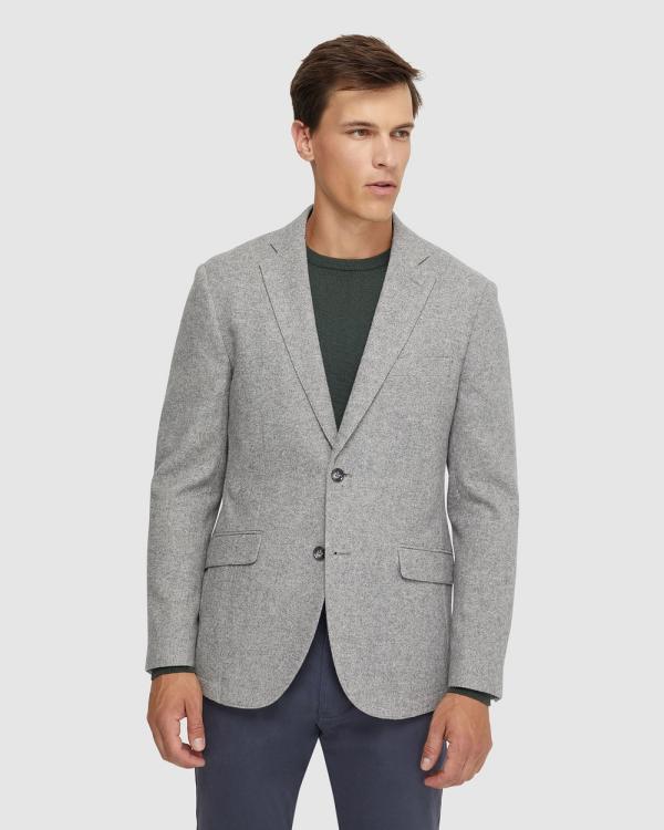 Oxford - Milton Wool Rich Blazer - Blazers (Grey Light) Milton Wool Rich Blazer