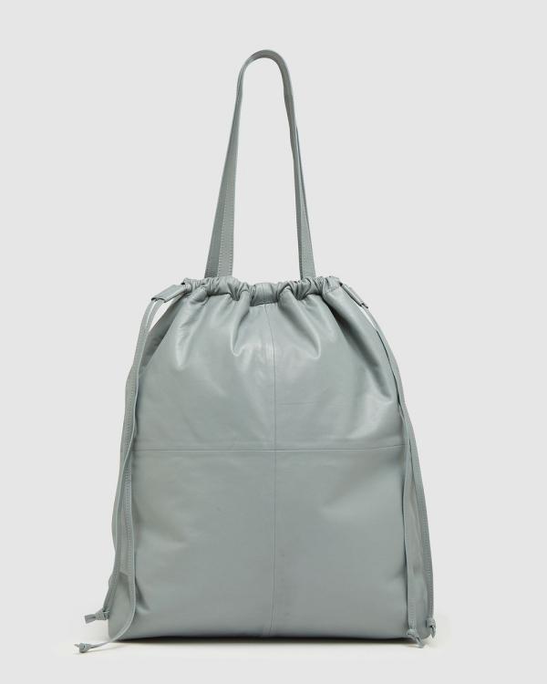 Oxford - Misha Leather Tote Bag - Handbags (Grey Medium) Misha Leather Tote Bag