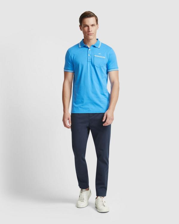 Oxford - Nickson Jersey Tipping Polo - Shirts & Polos (Blue Medium) Nickson Jersey Tipping Polo